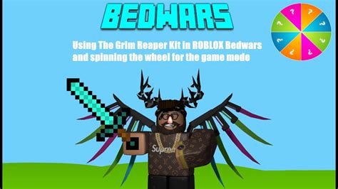 Playing ROBLOX Bedwars as the Grim Reaper Kit with Dream (Spin the wheel for the gamemode) - YouTube