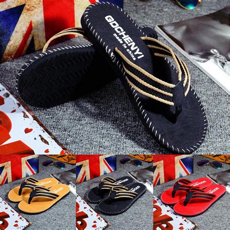 Buy Men Summer Flip Flops Shoes Sandals Male Slipper Flip Flops at affordable prices — free ...