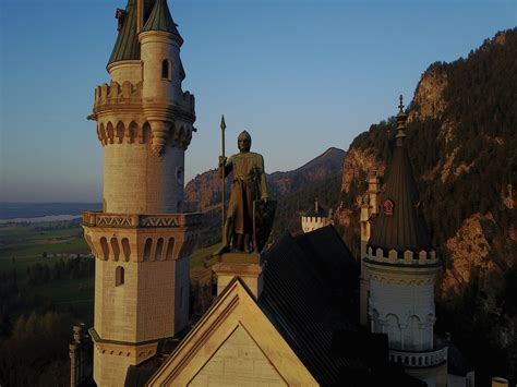 King Ludwig at Neuschwanstein Castle - Drone Photography