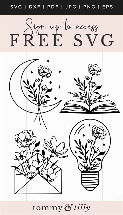 Wildflower svg mini bundle free files for cricut – Artofit