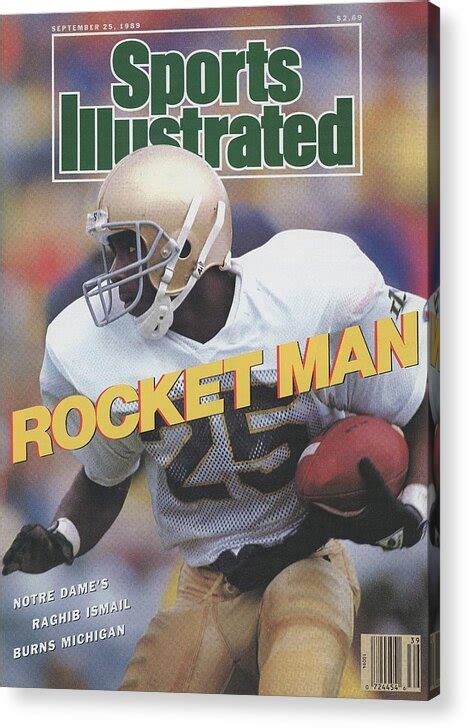 University Of Notre Dame Rocket Ismail Sports Illustrated Cover Acrylic Print by Sports ...