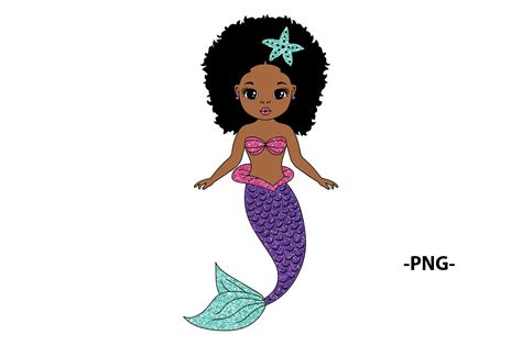 Mermaid Bundle Svg Afro Girls Svg Black Mermaid Svg 9 | Etsy