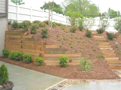 timber retaining wall | outdoors | Pinterest | 庭, お庭