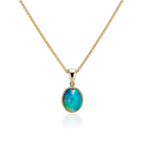 Ethiopian Opal Pendant - Brown Goldsmiths - 207-865-4126