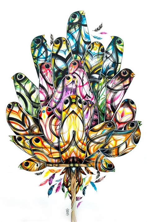 Bird Perch - Guy Mckinley | Colorful animals, Graphic illustration ...