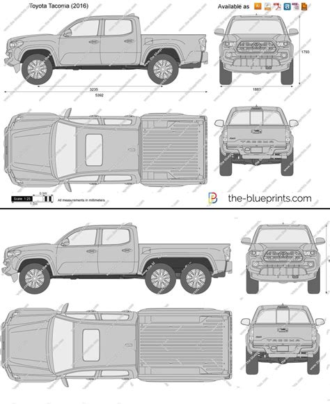 2017 Toyota Tacoma Dimensions