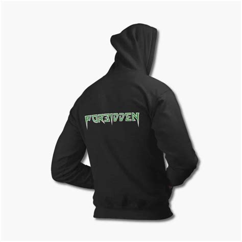 Forbidden Band Hoodie, Forbidden Logo Black Hooded Sweatshirt, Thrash ...