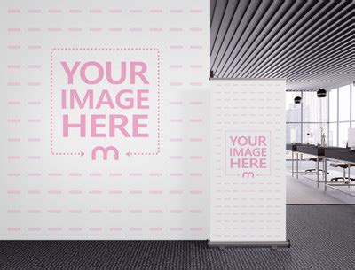 Side View of a Wall Art Mockup With A Room Showing an Urban Scenery - Mediamodifier