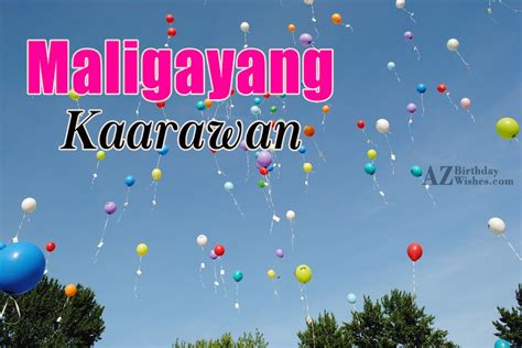 Maligayang Kaarawan - AZBirthdayWishes.com