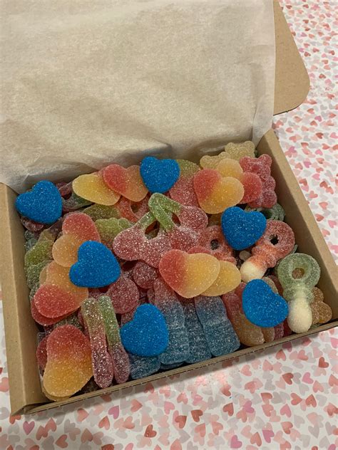 Fizzy Pick N Mix box Letterbox gift Sour sweets Corporate | Etsy