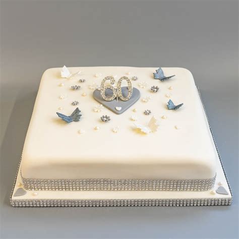 60th Diamond Anniversary Cake - Regency Cakes Online Shop