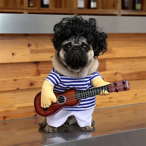 Guitar Dog Clothes for Dogs Costume Funny Pet Halloween Costume Puppy ...