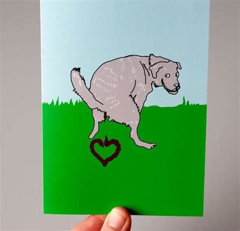 Funny Birthday Card Dog Birthday Card From the Dog - Etsy