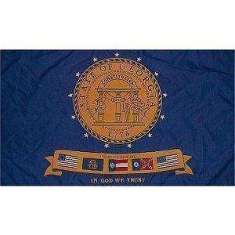 State of Georgia Flag (2001 to 2003) 4 X 6 Inch pack of 10