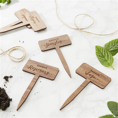 personalised wooden plant markers by sophia victoria joy ...