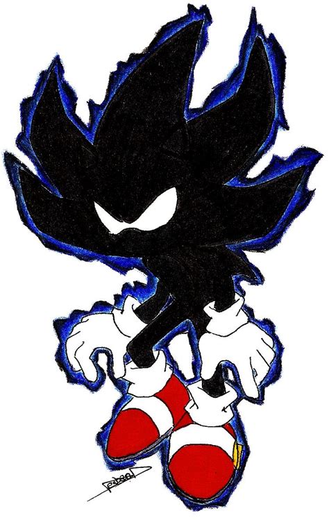 Dark Sonic by DabyHedgehog on DeviantArt