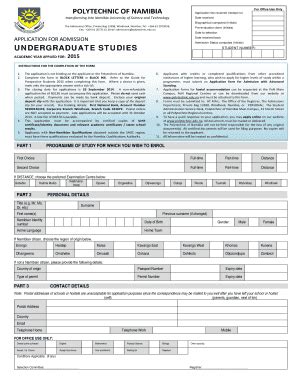 Polytechnic Application Form - Fill and Sign Printable Template Online