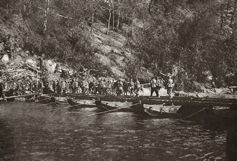 Wwi Pontoon Bridge Photograph by Granger