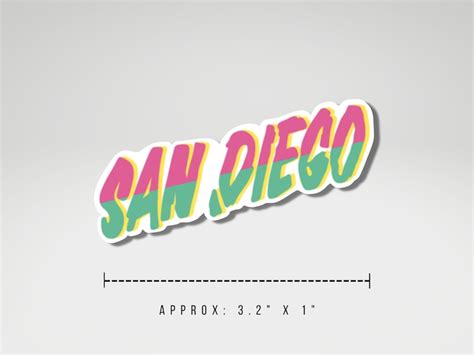 San Diego Padres City Connect Stickers 6 Pack - Etsy