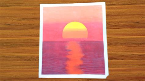 Oil Pastel Drawings Easy, Soft Pastels Drawing, Soft Pastel Art, Pastel Sunset, Sunset Art ...