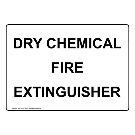 Dry Chemical Fire Extinguisher Sign NHE-31015