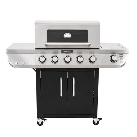 Even Embers Two Toned Five Burner Gas Grill with Window - Walmart.com