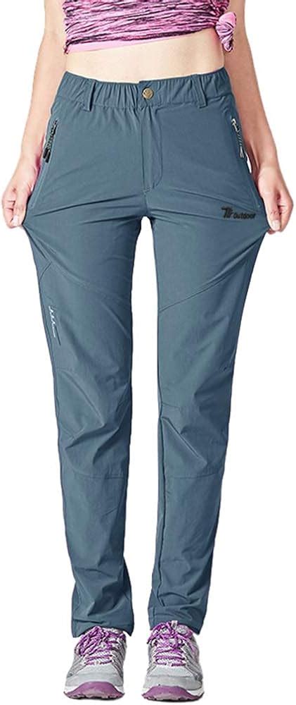 Rdruko Women's Outdoor Lightweight Quick Dry Sportswear Water Resistant Hiking Pants with ...