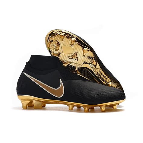 Nike Phantom Vision Elite DF FG Soccer Cleat Black Gold