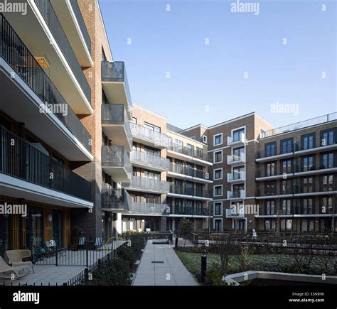 Balcony exteriors of Canada Water Apartments, London, UK Stock Photo - Alamy