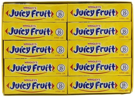 * Wrigley's Juicy Fruit Gum 40-5 Stick Packs