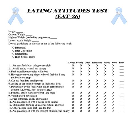 Nutrition Behavior Screening Tool for Eating Disorders | Rebecca Bitzer & Associates