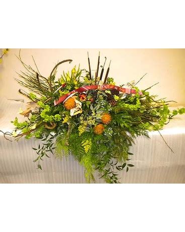 Fishing Theme Casket Spray in Timmins ON - Timmins Flower Shop Inc.