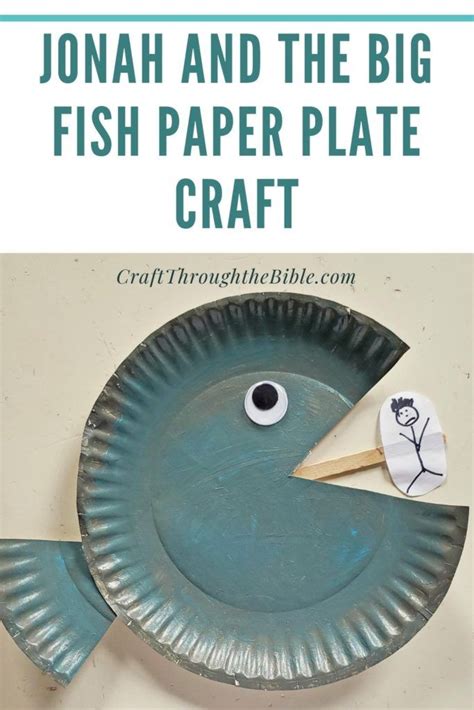 Jonah and the Big Fish Paper Plate Craft | Bible crafts sunday school, Toddler sunday school ...