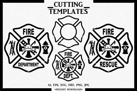 Fire Department Logo, Fireman, Silhouette, Cameo, SVG, PNG