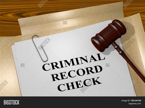 Criminal Record Check Image & Photo (Free Trial) | Bigstock