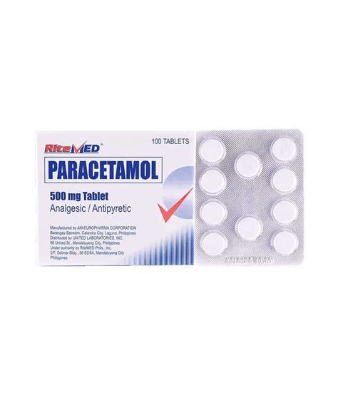 Paracetamol 500 mg Tablet - Ritemed - Rose Pharmacy Medicine Delivery