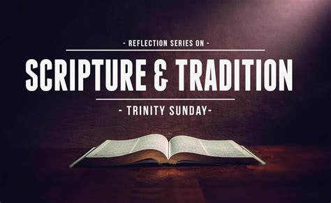 Scripture & Tradition: Trinity Sunday - OnePeterFive