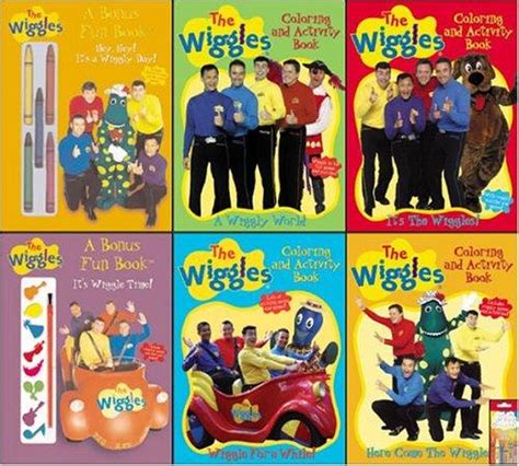 The Wiggles 6 Piece Activity Book Pack with Crayons (January 1, 2004 ...