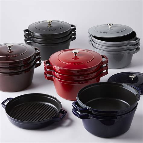 Staub Stackable 4-Piece Cast Iron Cookware Set, 5 Colors on Food52