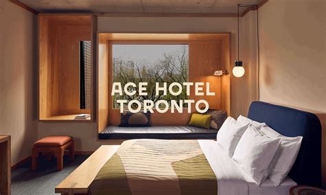 Ace Hotel Toronto Guest Room GIF with logo and shapes