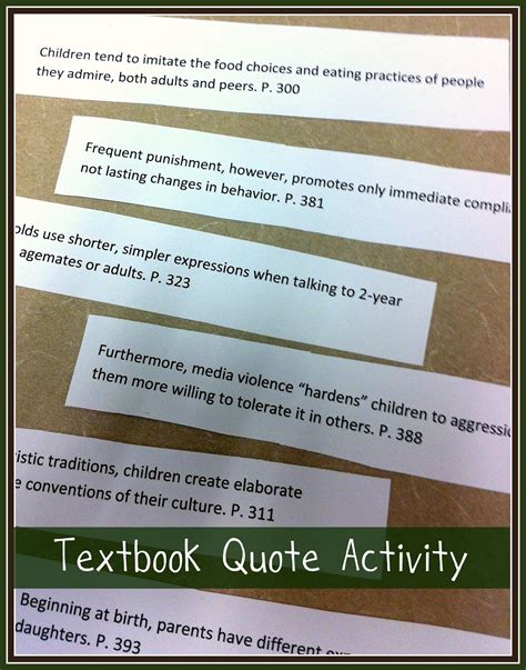 Upcycled Education: Textbook Quote Activity - Guest Blogger/Guest Upcyclist Series