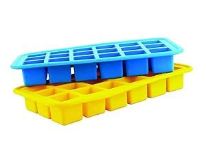 Amazon.com: Siliconezone Ice Tube Tray (2-Pack), Multicolored: Kitchen ...