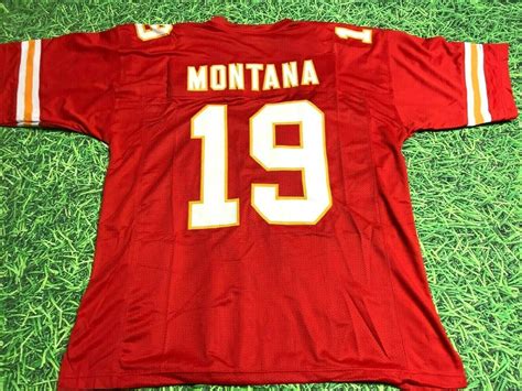 JOE MONTANA CUSTOM KANSAS CITY CHIEFS JERSEY READ