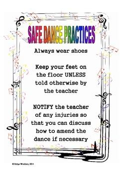 Safe Dance Practices Poster by Rockin' Robyn | TPT