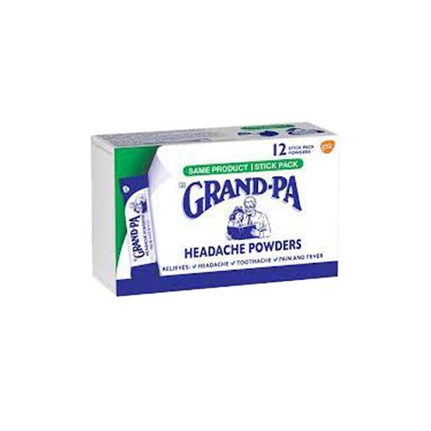 Grand-Pa Headache Powders Stick Pack 12 – Royal Pharmacy