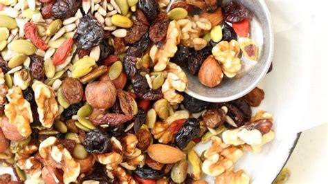 Healthy Trail Mix | Recipe | Dried fruit mix, Healthy nuts, Trail mix