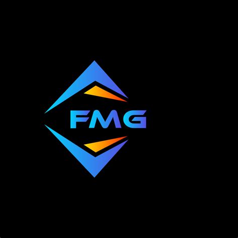 FMG abstract technology logo design on Black background. FMG creative initials letter logo ...