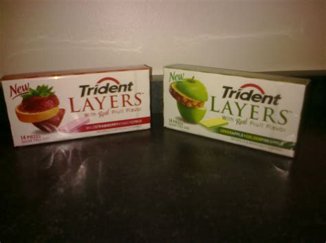 Chewing on Trident Layers gum