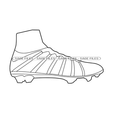 Soccer Cleat Outline SVG, Soccer Cleat Svg, Cleats Svg, Socc - Inspire Uplift