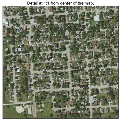 Aerial Photography Map of Dyersville, IA Iowa